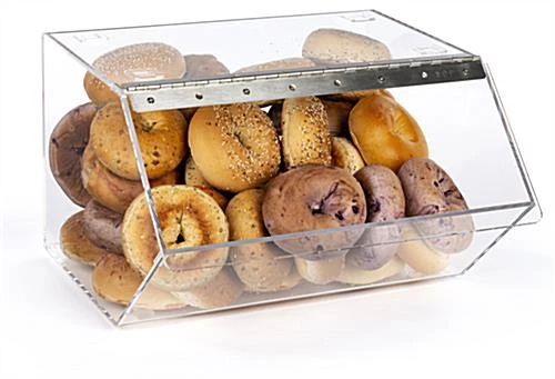 16"w Acrylic Display Bin W/ Lift-Open Door 3 16"w Acrylic Display Bin W/ Lift-Open Door