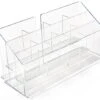Workshop Series 12-Pocket Acrylic Brochure Holder, 4"w, Tabletop - Clear -LuxeDisplay Shop bh12.ra1 preview