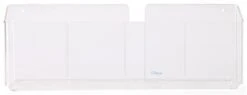 4-Pocket Acrylic Brochure Rack, 4"w, Wall Or Tabletop - Clear -LuxeDisplay Shop bhwmc4.ra2 preview