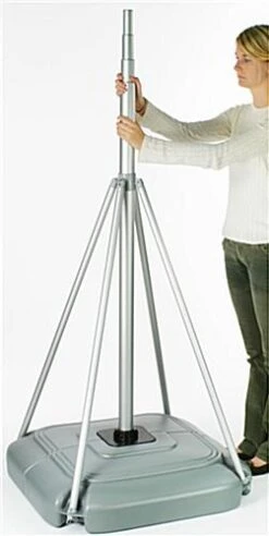 17-foot Outdoor Banner Flag Stand, Graphic Sold Separately - Silver -LuxeDisplay Shop bigft.ra4 preview
