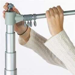 17-foot Outdoor Banner Flag Stand, Graphic Sold Separately - Silver -LuxeDisplay Shop bigft.ra5 preview