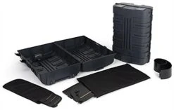 2 Portable Equipment Cases, Convert To Counter W/ Interior Shelves - Grey; Black -LuxeDisplay Shop bmrcntb2.ra9 preview