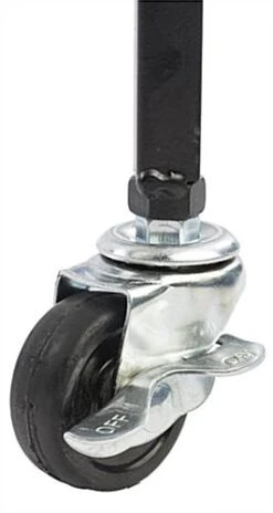 29"w Bakery Display Rack W/ Wheels, 5 Adjustable Shelves & 2 Sign Holders - Black -LuxeDisplay Shop br5gsh24bk.ra4 preview