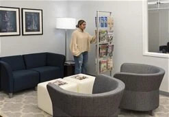 4-Tiered Literature Floor Stand, 4"/8.5"w, 16/32 Pockets, Double Sided - Silver 15 4-Tiered Literature Floor Stand, 4"/8.5"w, 16/32 Pockets, Double Sided - Silver -LuxeDisplay Shop brfs4xdbl.ra6 preview