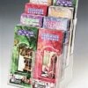 4-Tiered Brochure Holder, 4"w, 8 Pockets, Tabletop - Clear -LuxeDisplay Shop brsd408.rw preview