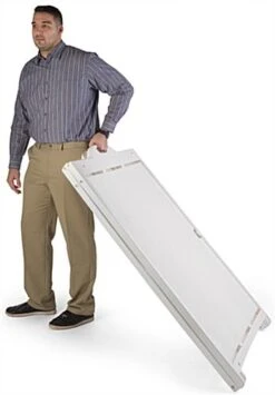 Sidewalk Sign Frame For 36 X 48 Coroplast® Boards, Double Sided, Rolling Base - White 9 Sidewalk Sign Frame For 36 X 48 Coroplast® Boards, Double Sided, Rolling Base - White -LuxeDisplay Shop bsgn3648wh.ra3 preview