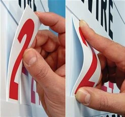 22 X 28 Letter Board With Sign Rider, 2 Sided, Over 300 Characters & Symbols - White -LuxeDisplay Shop bsw28ltrv2.ra4 preview