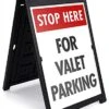 Sidewalk Sign For 24 X 36 Poster Boards, Double-Sided, Fillable Base - Black -LuxeDisplay Shop bswp2436bk.ra8 preview