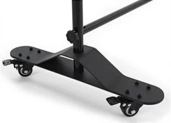 10 X 8 Step & Repeat Adjustable Aluminum Tube Frame W/ Wheels - Black -LuxeDisplay Shop bwall8w.ra2 preview