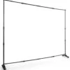 10 X 8 Step & Repeat Adjustable Aluminum Tube Frame W/ Wheels - Black -LuxeDisplay Shop bwall8w.rw preview