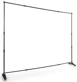 10 X 8 Step & Repeat Adjustable Aluminum Tube Frame W/ Wheels - Black