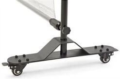 Floor Standing Sneeze Guard, Locking Wheels, Aluminum Frame W/ Vinyl - Clear -LuxeDisplay Shop bwall8wclr.ra3 preview