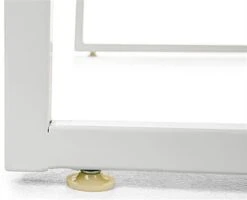 48"w Locking Display Table W/ Tempered Glass Canopy, Sliding Door, LED Light - White -LuxeDisplay Shop casadc.ra8 preview