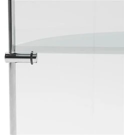 25" Glass Display Case W/ Top Lights, Wheels, Adjustable Shelves, Locking - Silver -LuxeDisplay Shop cd209ansv3.ra4 preview 1