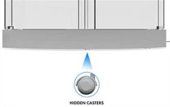 44" Glass Display Case W/ Top Lights, Wheels, Adjustable Shelves, Locking - Silver 21 44" Glass Display Case W/ Top Lights, Wheels, Adjustable Shelves, Locking - Silver -LuxeDisplay Shop cd209ansv3.ra7 preview