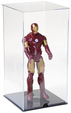 Acrylic Doll Display Case With Figurine Support