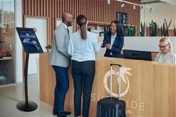 11 X 17 Menu Stand For Floor, Snap Open, Curved Post - Black -LuxeDisplay Shop cmb1117blk.ra3 preview