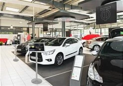 17 X 11 Menu Stand For Floor, Snap Open, Curved Post - Silver -LuxeDisplay Shop cmb1711l.ra3 preview