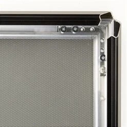 8.5 X 11 Sign Stand, 4"/8.5"w, Curved, Snap Open - Black -LuxeDisplay Shop cmb8511blk.ra2 preview