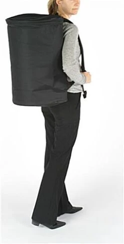 43"w Portable Counter With Inner Shelves - Black -LuxeDisplay Shop cntpuvlblk.ra3 preview