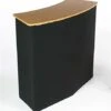43"w Portable Counter With Inner Shelves - Black -LuxeDisplay Shop cntpuvlblk.rw preview