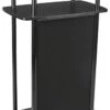 40.75” Tall Portable Counter W/ Inner Shelf, Hook-and-Loop Panel - Black -LuxeDisplay Shop cntrctblk.rw preview