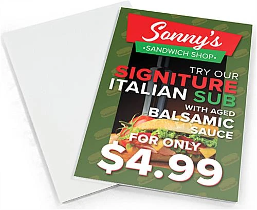 Sidewalk Sign W/ (2) 22 X 28 UV Custom Corrugated Boards, Double Sided - White 4 Sidewalk Sign W/ (2) 22 X 28 UV Custom Corrugated Boards, Double Sided - White - Image 2