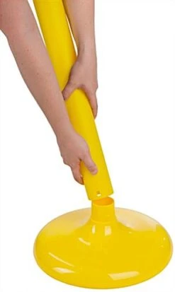 QueuePole.Outdoor Yellow Stanchion Post With 6.5’ Yellow Linked Chain 12 QueuePole.Outdoor Yellow Stanchion Post With 6.5’ Yellow Linked Chain -LuxeDisplay Shop crctl25yw.ra4 preview