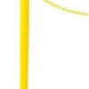 QueuePole.Outdoor Yellow Stanchion Post With 6.5’ Yellow Linked Chain -LuxeDisplay Shop crctl25yw.rw preview