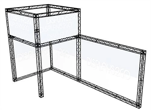 20’ X 12' Trade Show Truss Booth With Header - Black 4 20’ X 12' Trade Show Truss Booth With Header - Black - Image 2
