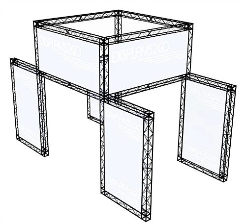 20’ X 12' Trade Show Truss Booth & Header - Black 4 20’ X 12' Trade Show Truss Booth & Header - Black - Image 2