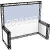 10' X 10’ Trade Show Truss Booth With Sidewalls - Black -LuxeDisplay Shop crwmsnn.rw preview