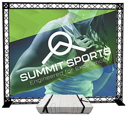10’ Trade Show Truss Booth W/ Single Sided Custom Graphic, 2 Shipping Cases – Black 4 10’ Trade Show Truss Booth W/ Single Sided Custom Graphic, 2 Shipping Cases – Black - Image 2