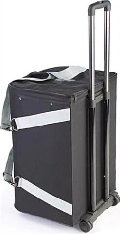 61"w Portable Counter With IPad Enclosure & Interior Shelves - Black -LuxeDisplay Shop ctr5ipdgbk.ra2 preview