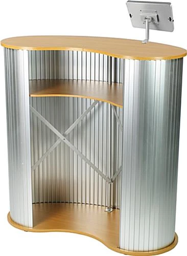 40”W Portable Counter, Clamping IPad Enclosure Silver 5 40”W Portable Counter, Clamping IPad Enclosure Silver - Image 3