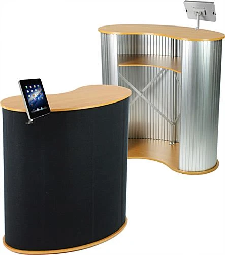 40”W Portable Counter, Clamping IPad Enclosure Silver 3 40”W Portable Counter, Clamping IPad Enclosure Silver