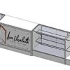 White Retail Counter Configuration W/ 6 Components, Custom Printed Graphic Panels -LuxeDisplay Shop cw6aewhcg.rw preview