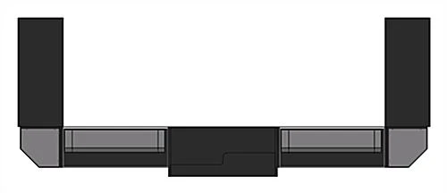 Black Store Counter Configuration W/ 7 Components, Custom Printed Graphic Panels 6 Black Store Counter Configuration W/ 7 Components, Custom Printed Graphic Panels - Image 4