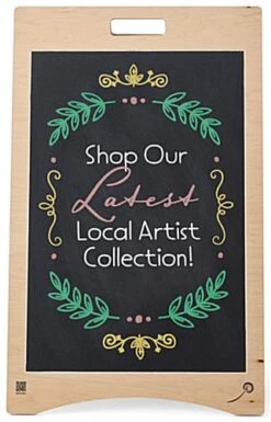 20 X 30 Write-On Board A-Frame, Eco-Friendly Poplar Wood, Collapsible - Natural -LuxeDisplay Shop dbafscbnat.ra3 preview