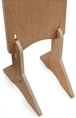 3-Tiered Wooden Literature Floor Stand, Double-Sided, 6 Pockets - Natural -LuxeDisplay Shop dbdslh1.ra7 preview