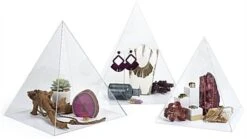 14 X 15 Baseless Pyramid Countertop Display Case With Lift-Off Top - Clear -LuxeDisplay Shop dcaprisms.ra2 preview 1
