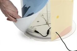 14" Round Display Case W/ Interior LED Lights & Custom Wraparound Graphics - Clear 13 14" Round Display Case W/ Interior LED Lights & Custom Wraparound Graphics - Clear -LuxeDisplay Shop dcaround.ra4 preview