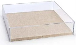 17 X 17 Wall Mounted Exhibit Case W/ Linen Backing, Acrylic Vitrine - Tan 9 17 X 17 Wall Mounted Exhibit Case W/ Linen Backing, Acrylic Vitrine - Tan -LuxeDisplay Shop dcawec1212.ra3 preview