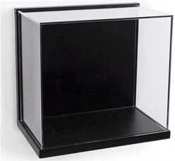 16 X 14 Wall Display Case W/ Lift-Off Acrylic Top - Black -LuxeDisplay Shop dccubelgbk.ra2 preview