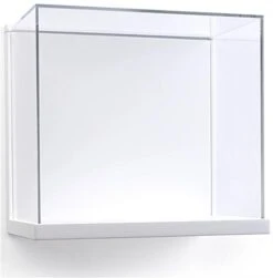 16 X 14 Wall Display Case W/ Lift-Off Acrylic Top - White -LuxeDisplay Shop dccubelgwh.ra2 preview