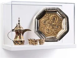 17.5 X 12 Wall Display Case W/ Lift-Off Acrylic Top - White -LuxeDisplay Shop dccubesmwh.ra3 preview