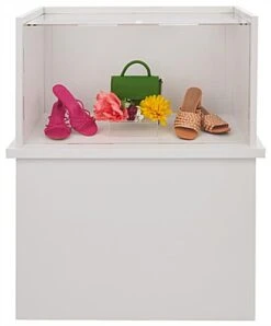 33" Eco-Friendly Display Case W/ Flat Pack Design, Recycled - White 12 33" Eco-Friendly Display Case W/ Flat Pack Design, Recycled - White -LuxeDisplay Shop dcecodcwt.ra1 preview