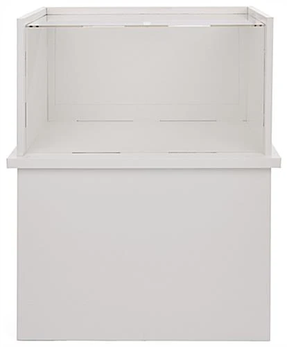 33" Eco-Friendly Display Case W/ Flat Pack Design, Recycled - White 5 33" Eco-Friendly Display Case W/ Flat Pack Design, Recycled - White - Image 3