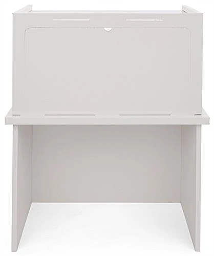 33" Eco-Friendly Display Case W/ Flat Pack Design, Recycled - White 6 33" Eco-Friendly Display Case W/ Flat Pack Design, Recycled - White - Image 4