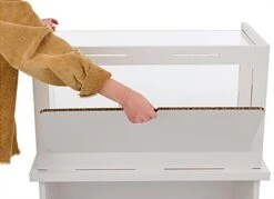 33" Eco-Friendly Display Case W/ Flat Pack Design, Recycled - White 15 33" Eco-Friendly Display Case W/ Flat Pack Design, Recycled - White -LuxeDisplay Shop dcecodcwt.ra4 preview